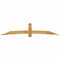 Ekena Millwork Bellingham Rough Sawn Timber Gable Bracket, Western Red Cedar, 108"W x 22"H x 2"D x 6"F, 5/12 Pitch GBW108X22X0206BEL00RWR - alternate 1